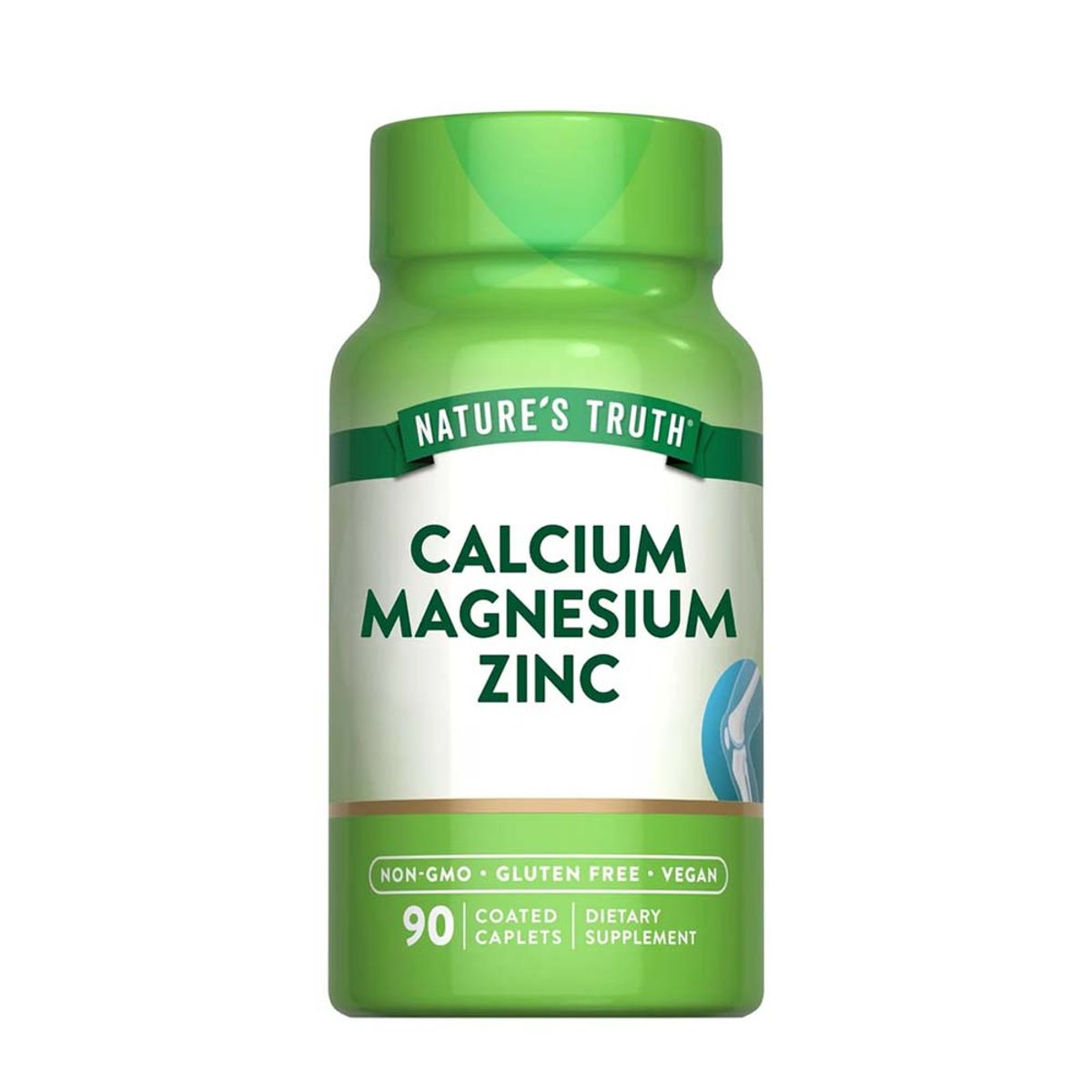 NATURE'S TRUTH - Calcio Magnesio Zinc 90 Capsulas NATURE'S TRUTH