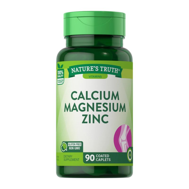 NATURE'S TRUTH - Calcio Magnesio Zinc 90 Capsulas NATURE'S TRUTH