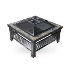 HOME&DESIGN - Brasero Fogón con cubierta cuadrada
