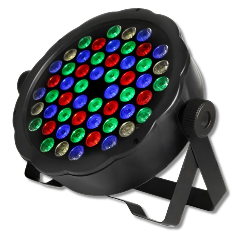 DBLUE - Foco de Luces para Fiesta 54 LED RGBW 160W High Power DMX512 - Negro