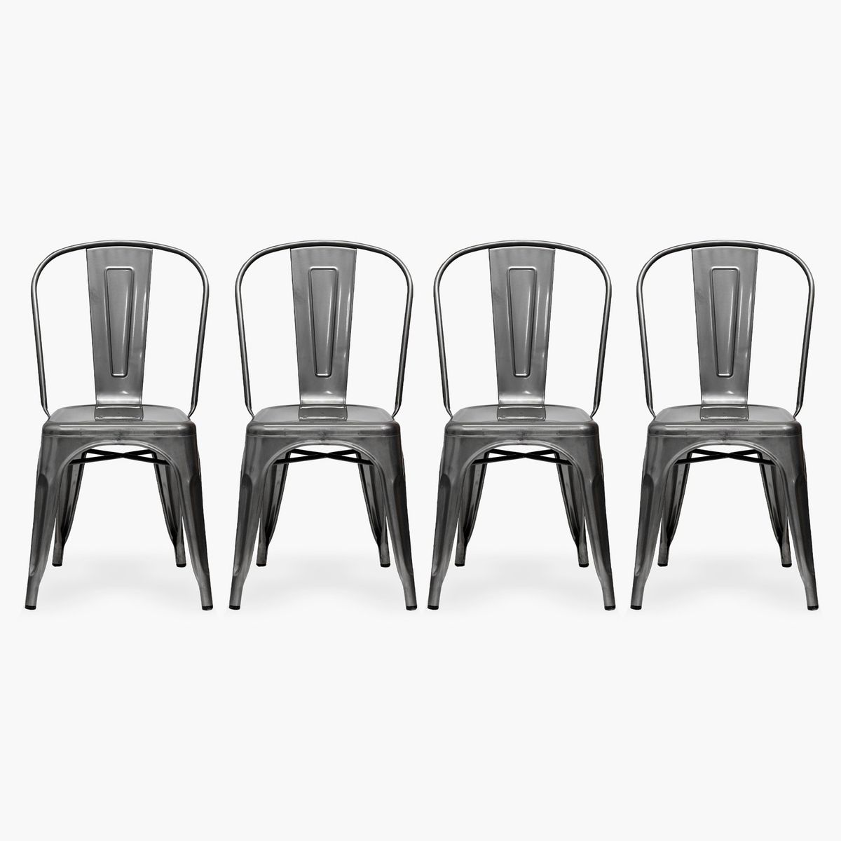 FORM DESIGN - Pack 4 Sillas Tolix Asiento Metal Metal Form
