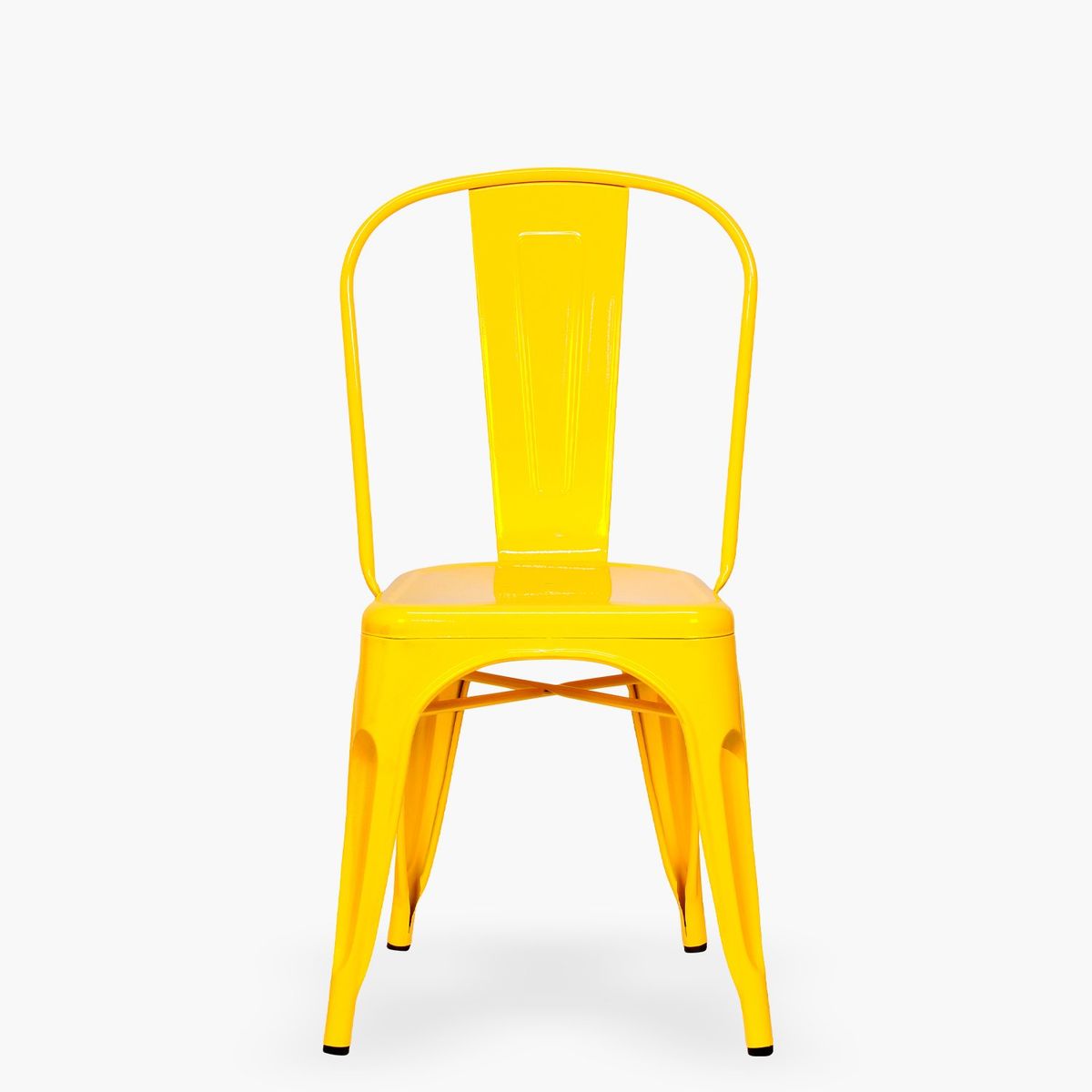 FORM DESIGN - Pack 4 Sillas Tolix Asiento Metal Amarillo Form