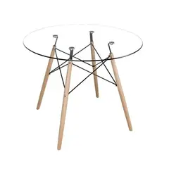 GENERICO - Mesa Eames Redonda de Vidrio