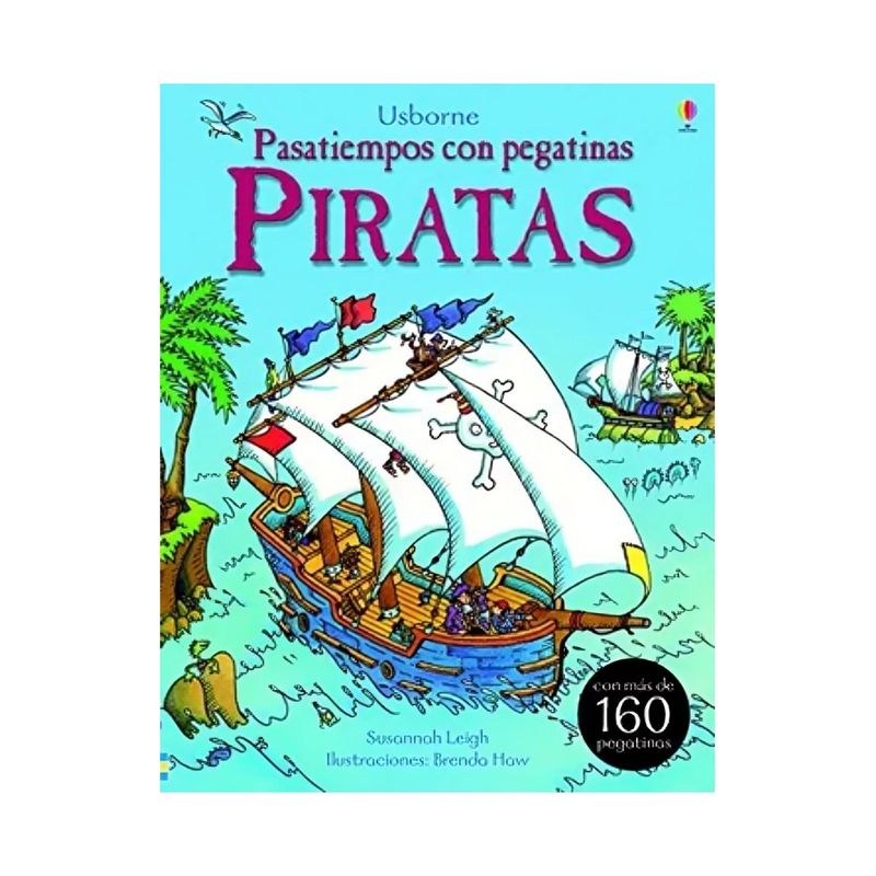 TOP10BOOKS - LIBRO PIRATAS - PASATIEMPOS CON PEGATINAS / SUSANNAH LEIGH / USBORNE PUBLISHING