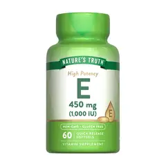 NATURE'S TRUTH - Vitamina E 450mg 1000 UI 60 Capsulas Blandas