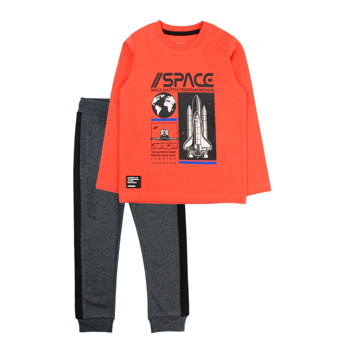 FICCUS - Conjunto Kids Niño Cosmic Naranjo