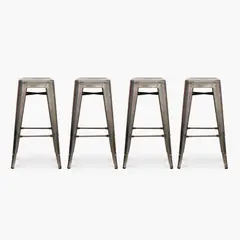 FORM DESIGN - Pack 4 Tolix Taburetes 77 Metal Metal Form.