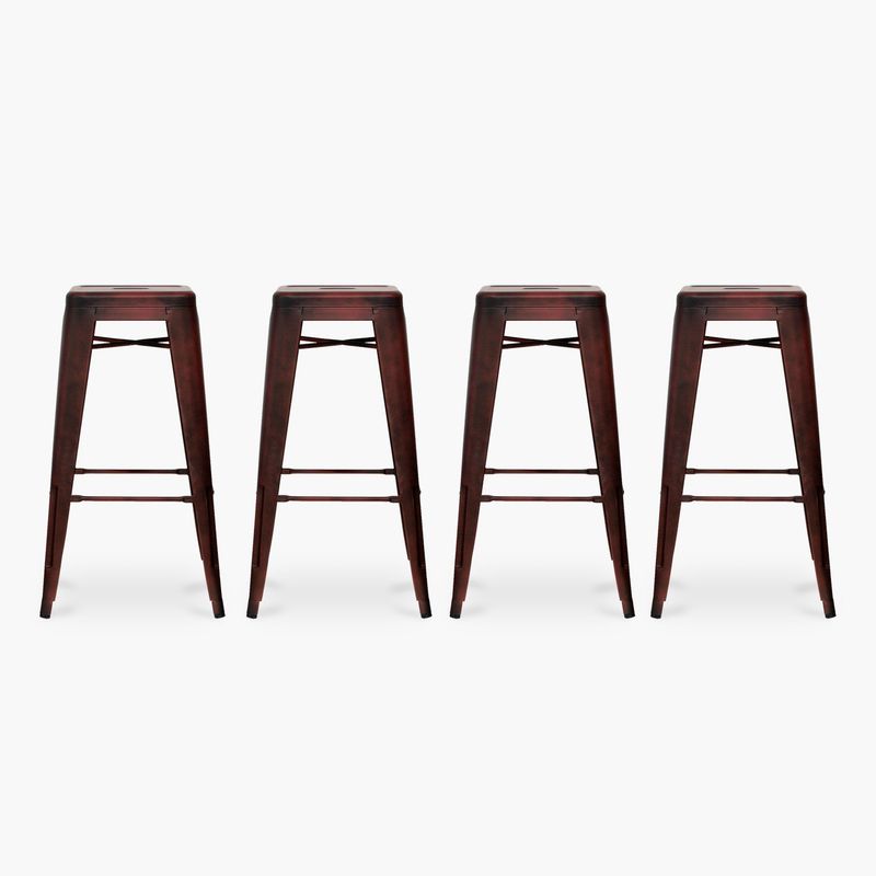 FORM DESIGN - Pack 4 Tolix Taburetes 77 Metal Cobre Form