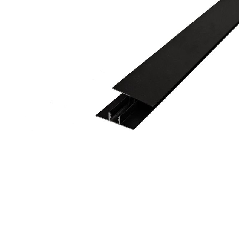 NOTWOOD - Perfil H Metalico - 300 cm - Negro - 4 uds
