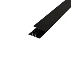 NOTWOOD - Perfil H Metalico - 300 cm - Negro - 4 uds