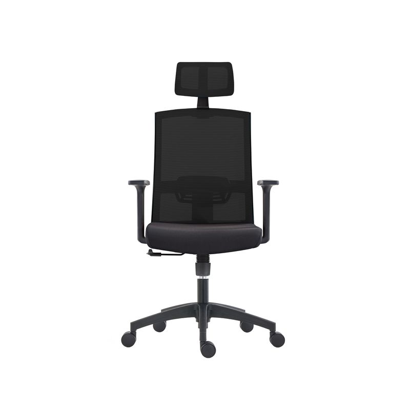 MUEBLES SUR - Silla de Oficina Orleans Negra con Cabecera