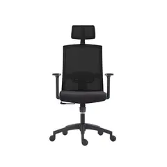 MUEBLES SUR - Silla de Oficina Orleans Negra con Cabecera