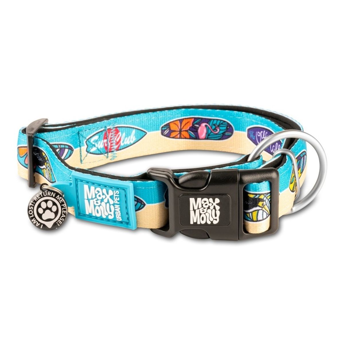 MAX & MOLLY - Collar Perro M Smart Id Aloha 15-25kg Max and Molly