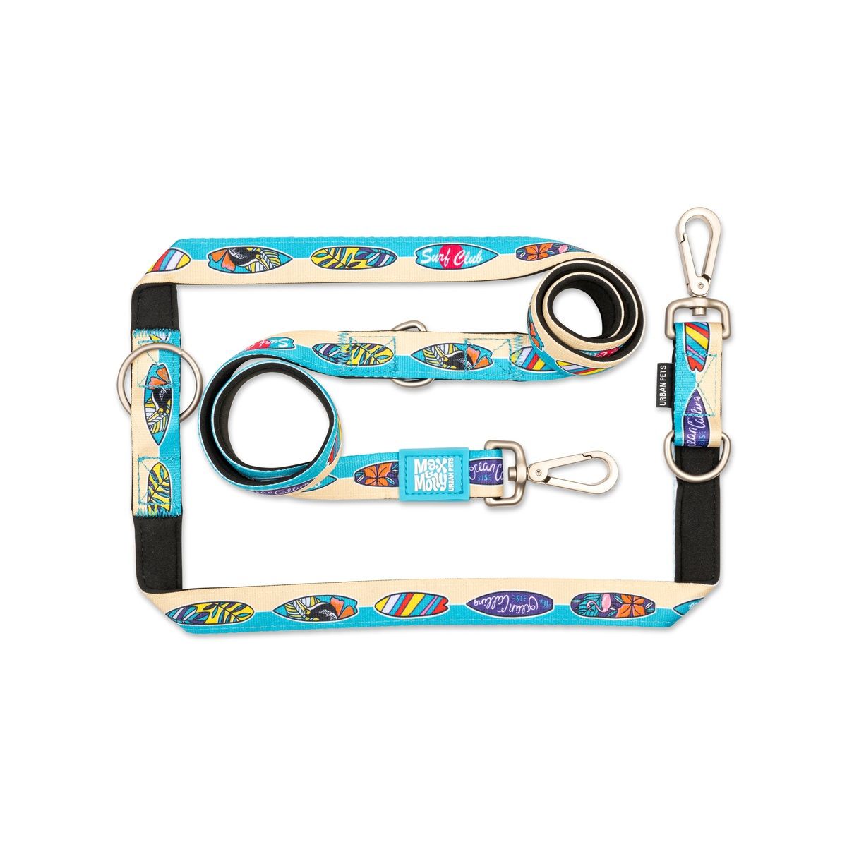 MAX & MOLLY - Correa Perro Multifuncional L Aloha 2,5cm 2mt Max and Molly