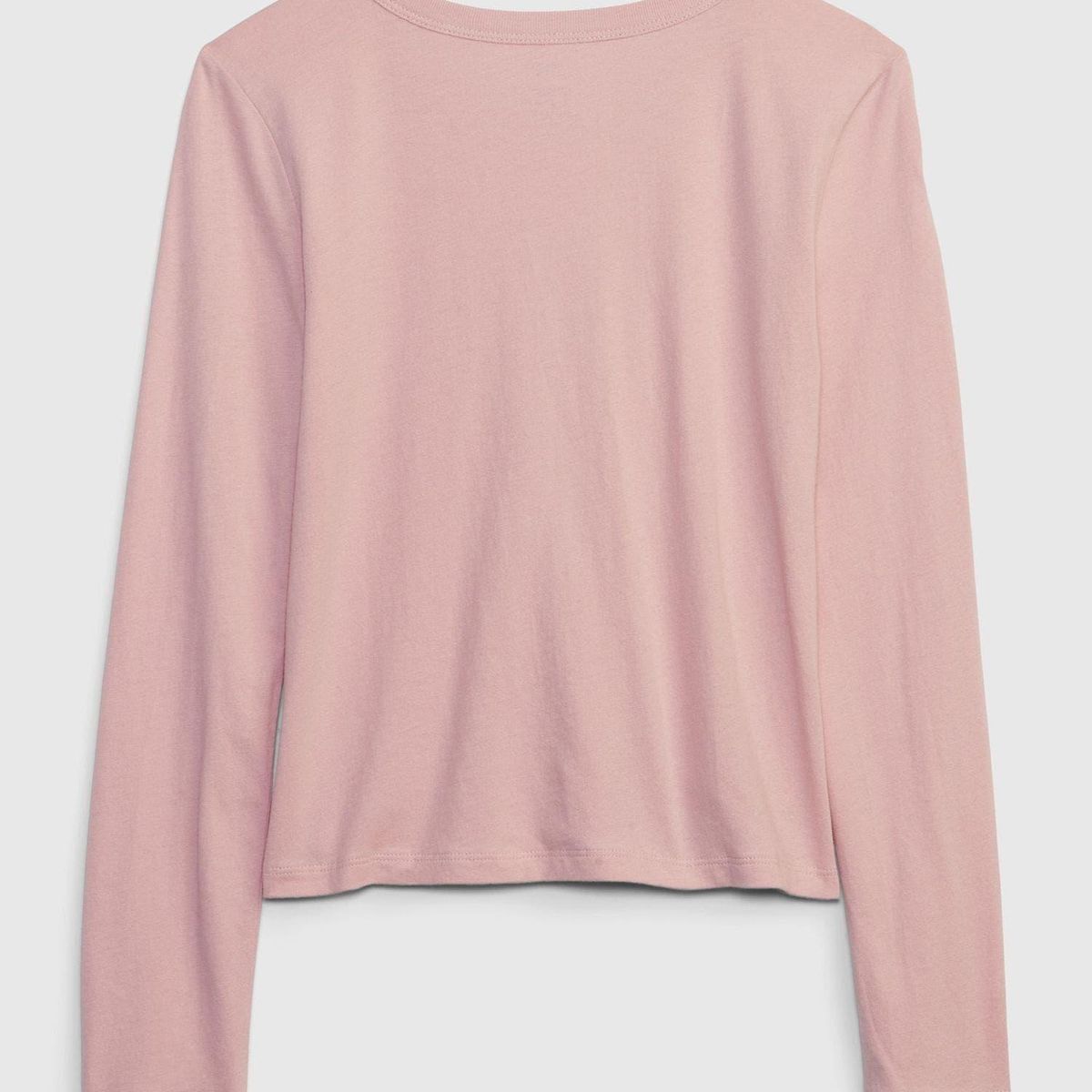 GAP - Polera Niña Gap Logomanga Larga Floral Rosa