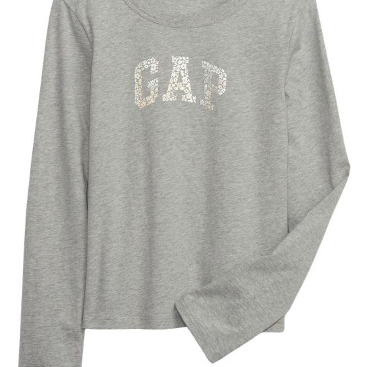 GAP - Polera Logo Manga Larga Gris GAP