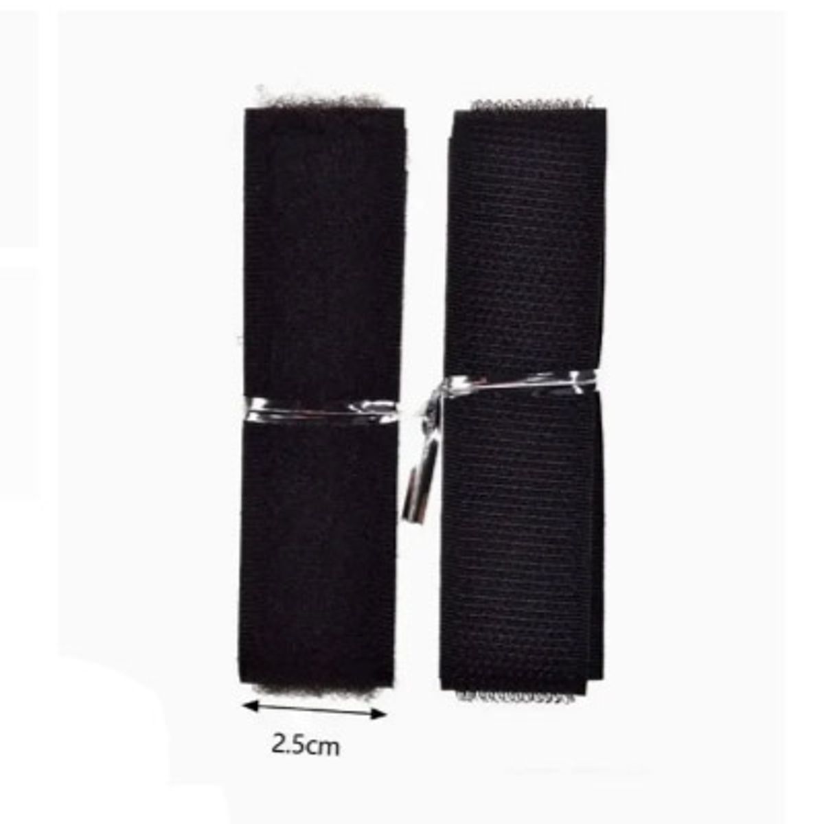 GENERICO - Velcro Negro Para Apliques Ropa