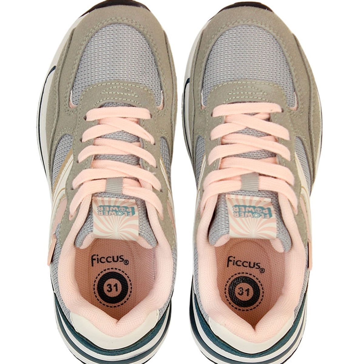 FICCUS - Zapatilla Sport Junior Niña W24 Gris