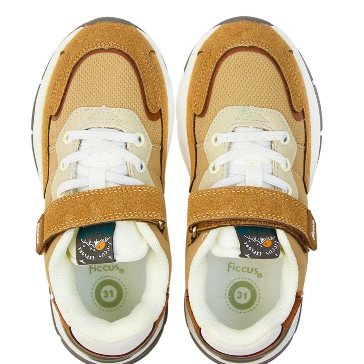 FICCUS - Zapatilla Sport Junior Niño W24 Café Oscuro