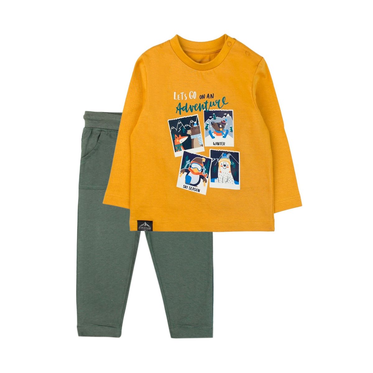 FICCUS - Conjunto Bebé Niño Arctic Amarillo Topacio