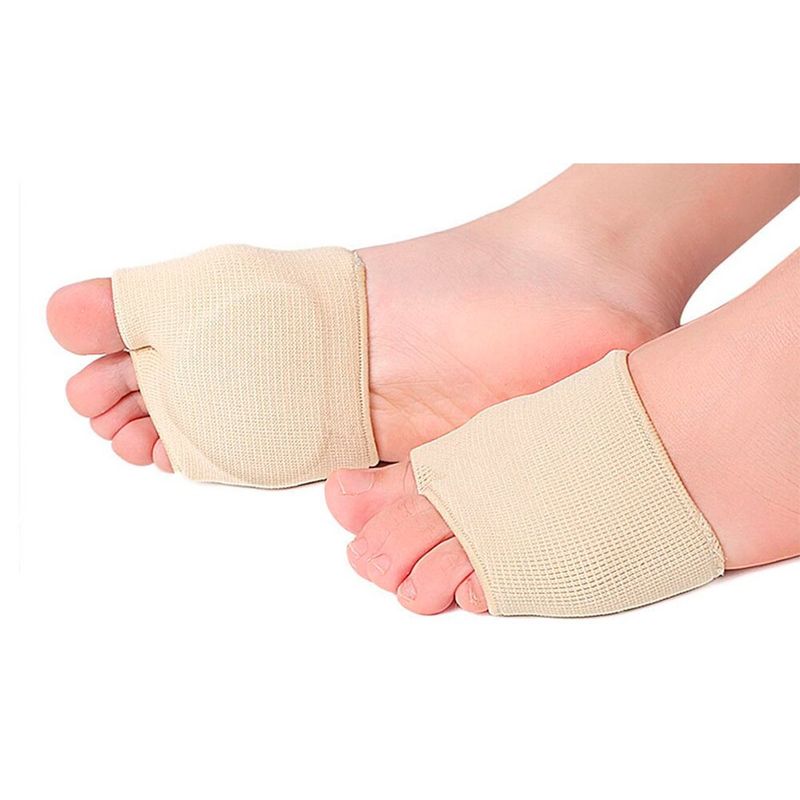 GENERICO - Almohadillas Metatarsianas Para Pies 1 Par Beige Talla S