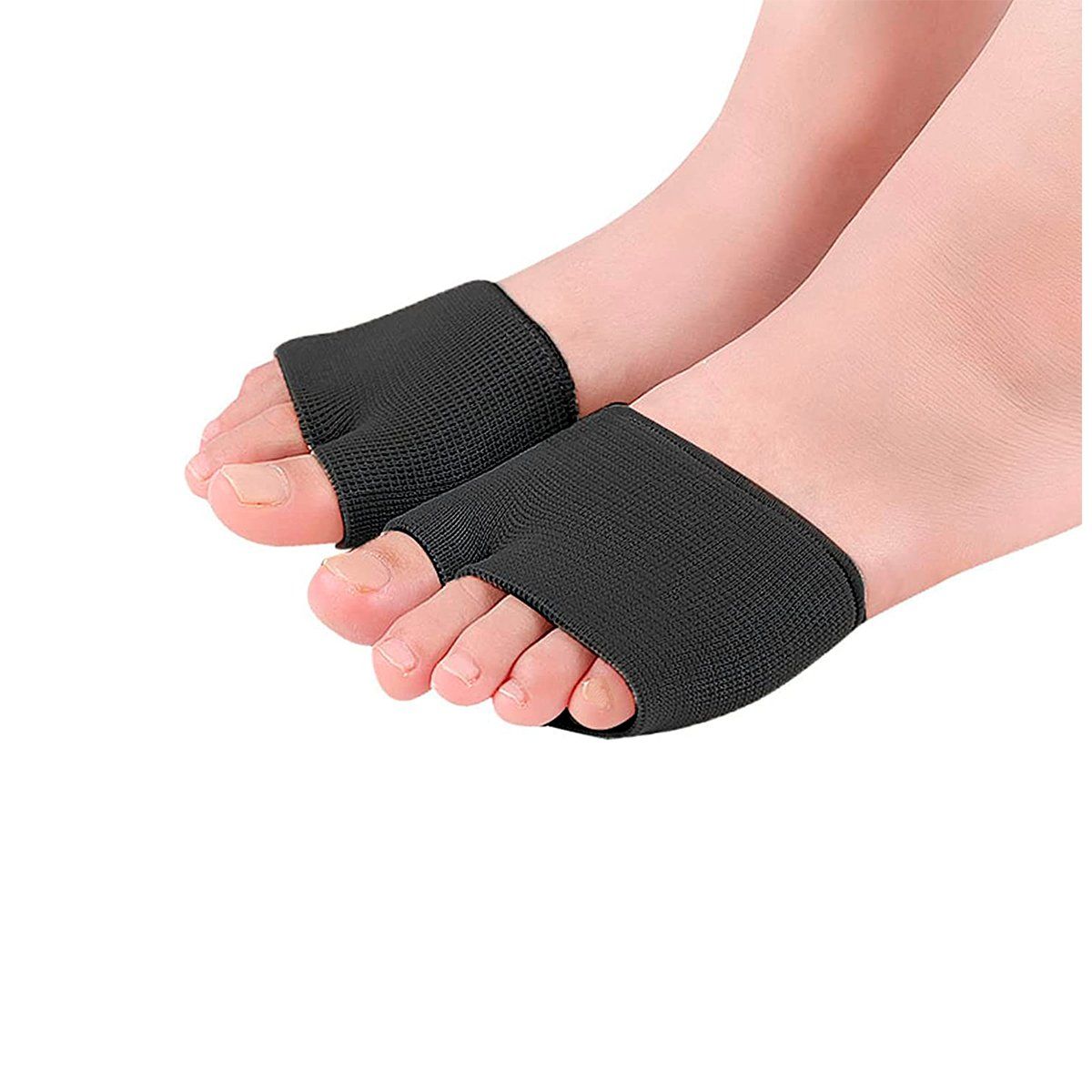 ONEDER - Almohadillas Metatarsianas Para Pies 1 Par Negro Talla S
