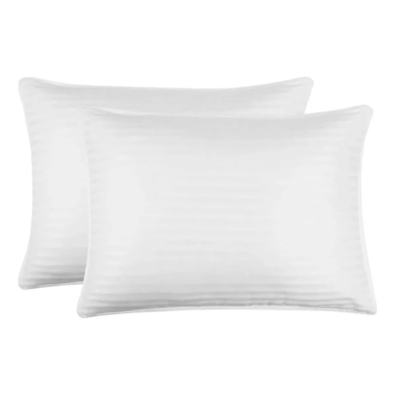 GENERICO - Almohadas 50x70 Cm Set 2 Unidades Firme Antiacaros  Color Blanco