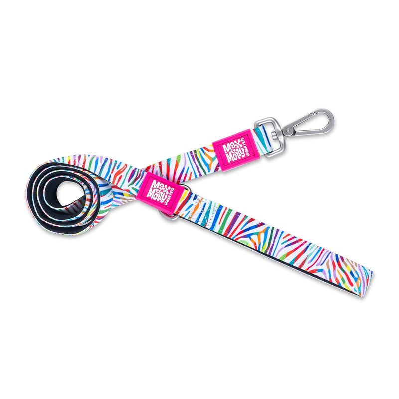 MAX & MOLLY - Correa Perro M Magic Zebra 2 cm x 1,2 mt Max and Molly