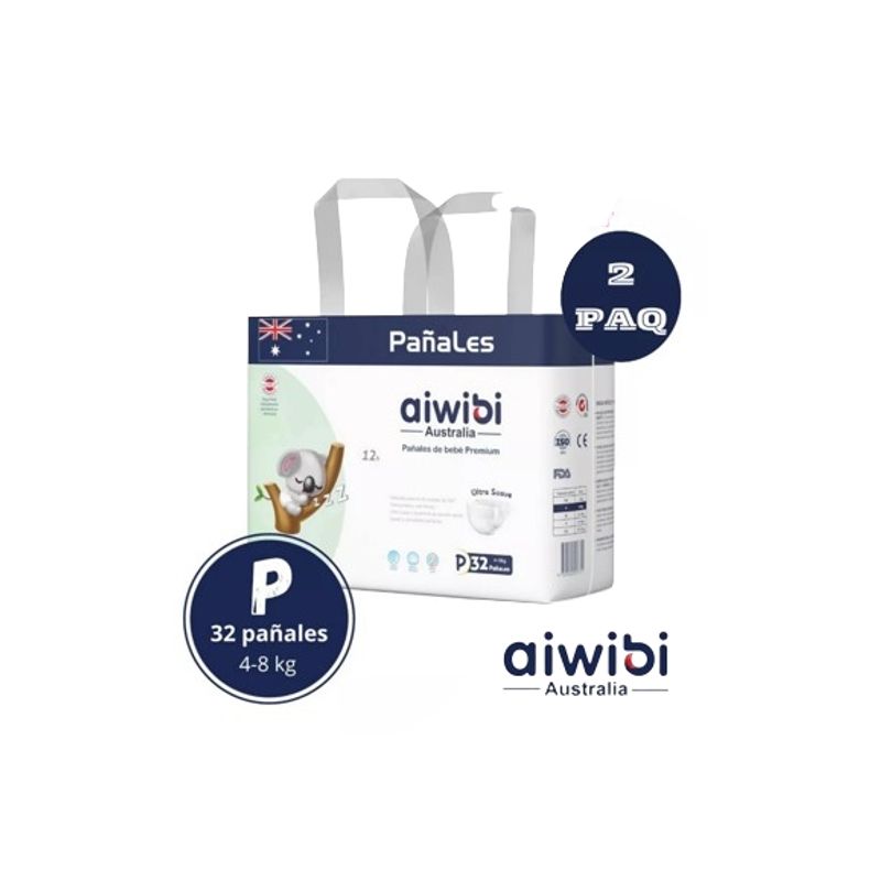 GENERICO - Pañales Aiwibi Ultra Suave P X2 64 Und