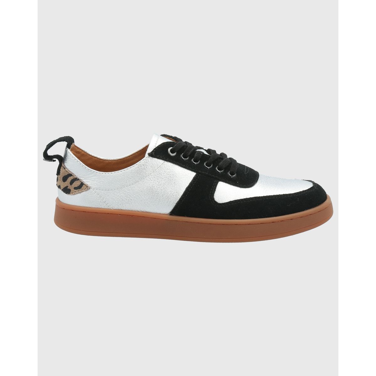 HUSH PUPPIES - Zapatilla Cuero Mujer Lilem Metalizado HUSH PUPPIES
