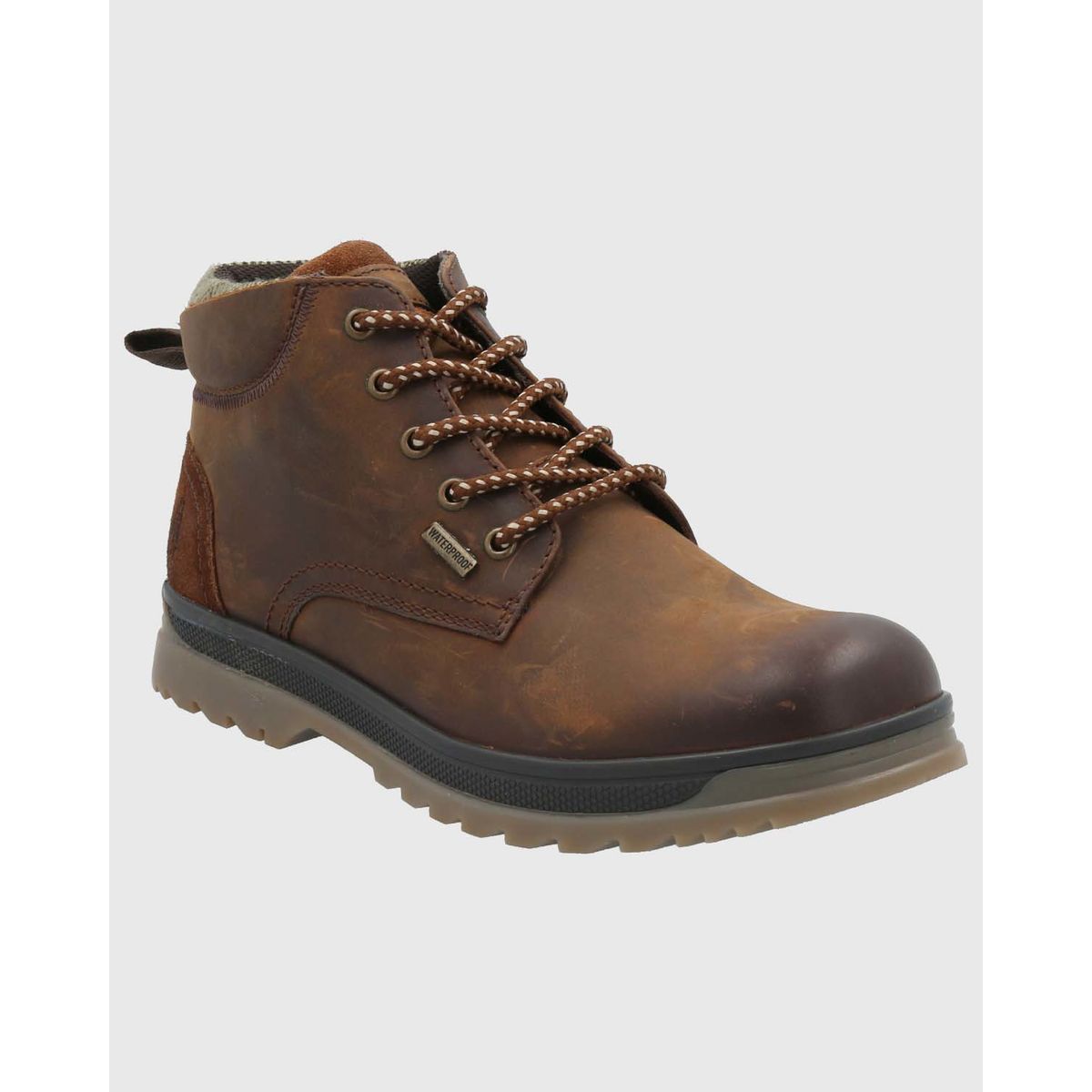 HUSH PUPPIES - Botin Cuero Hombre Boulder Café HUSH PUPPIES