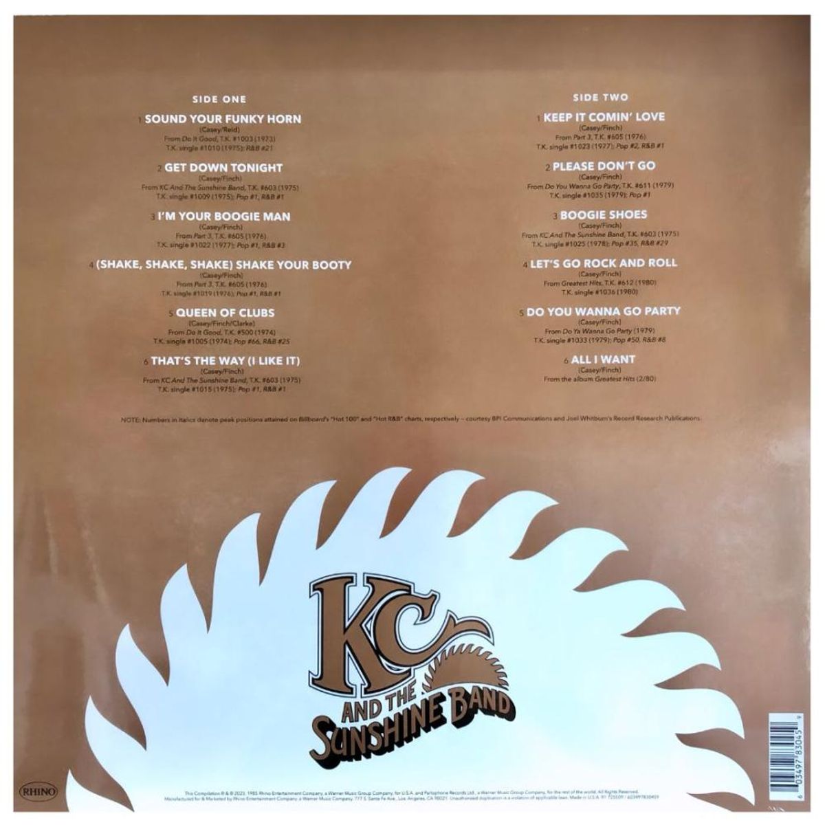 HITWAY MUSIC - KC & THE SUNSHINE BAND - BEST OF - VINILO HITWAY MUSIC