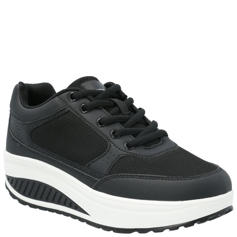 AZALEIA - Zapatilla Mujer Coral Negro AZALEIA
