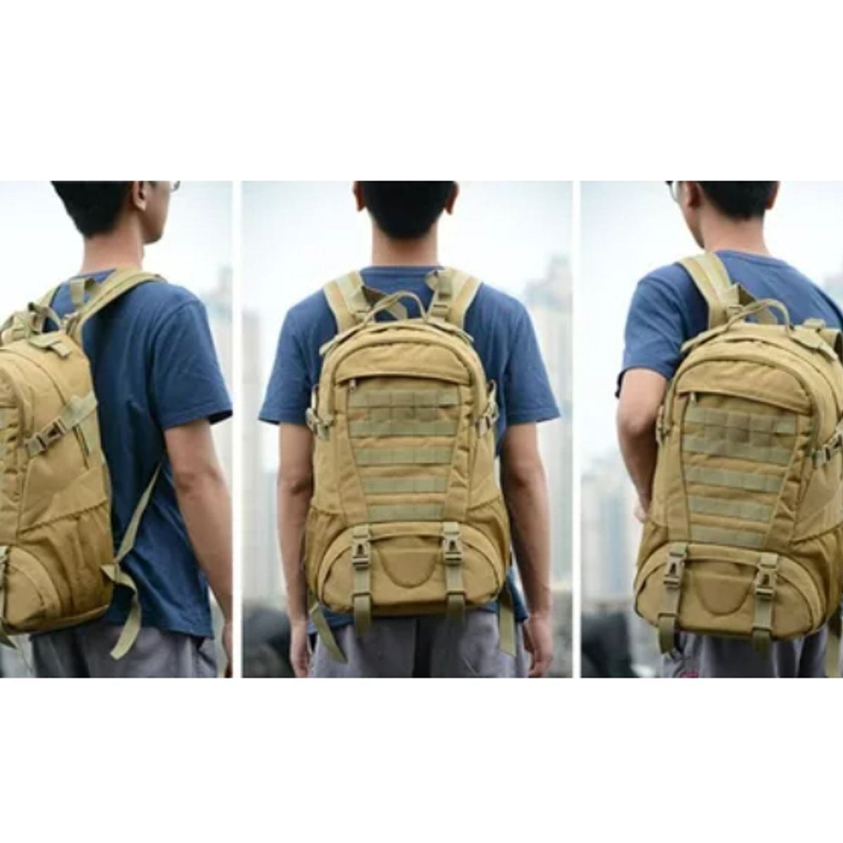 ESHOPANGIE - Mochila deportiva Con Sistema Molle Impermeable