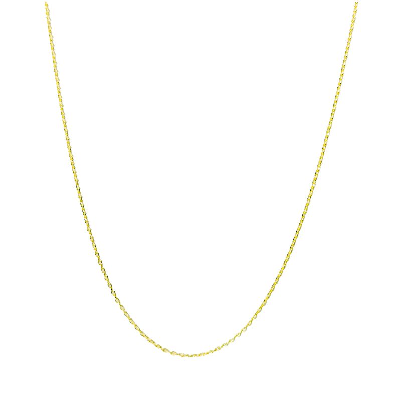 ANDREA COGGIOLA JOYAS - Cadena Eslabón Fino 50cm Enchapado Oro 18K