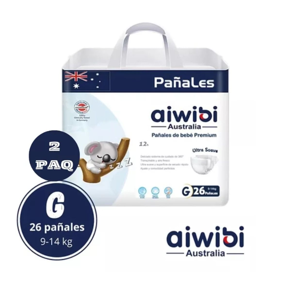 GENERICO - Pañales Aiwibi Ultra Suave G X2 52 Und