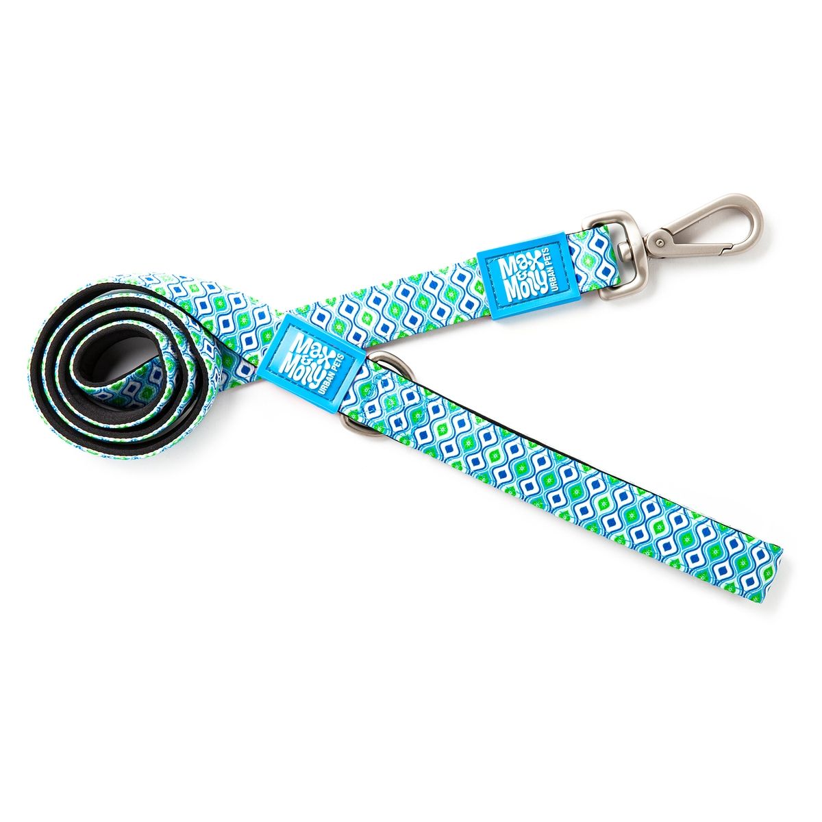 MAX & MOLLY - Correa Perro L Retro Blue 2,5 cm x 1,2 mt Max and Molly