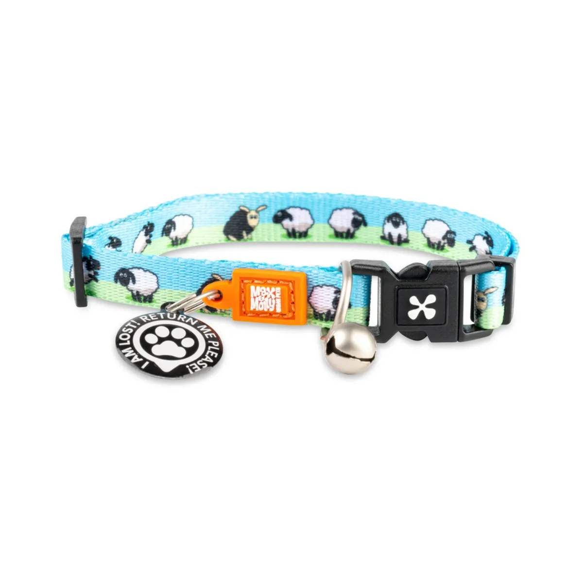 MAX & MOLLY - Collar Gato Smart Id 1-4kg Black Sheep Max and Molly