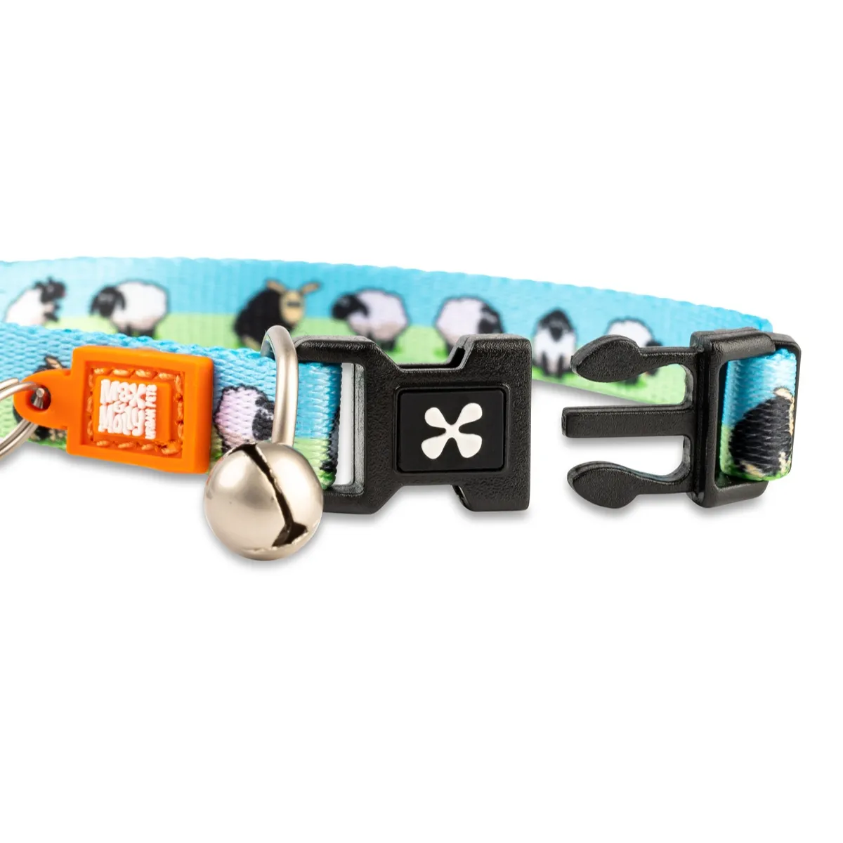 MAX & MOLLY - Collar Gato Smart Id 1-4kg Black Sheep Max and Molly