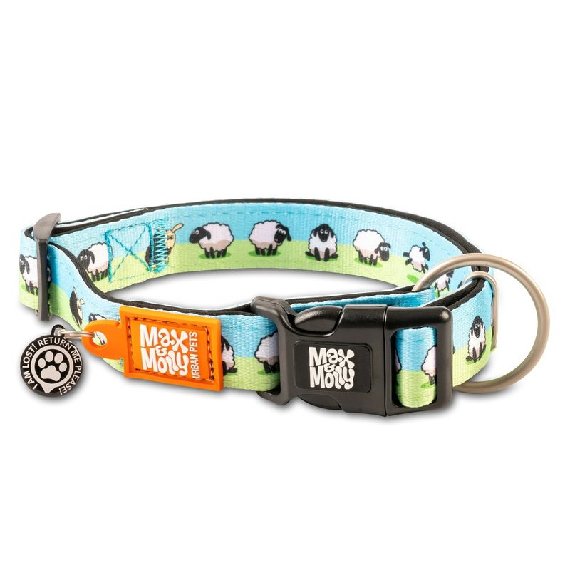 MAX & MOLLY - Collar Perro L Smart Id Black Sheep 25-40kg Max and Molly