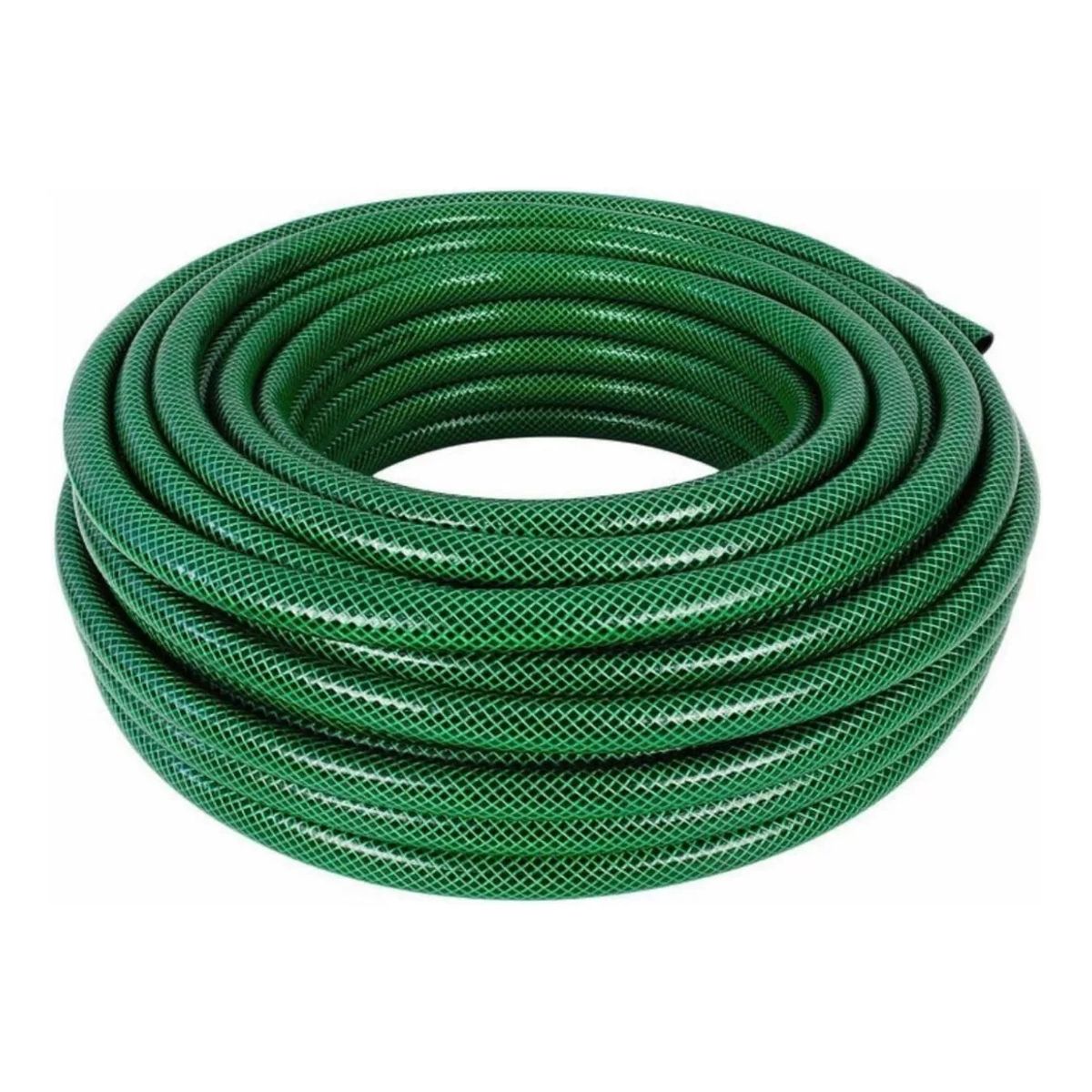 GENERICO - Manguera 1/2 Reforzada Con Malla , 50 Metros Color Verde.