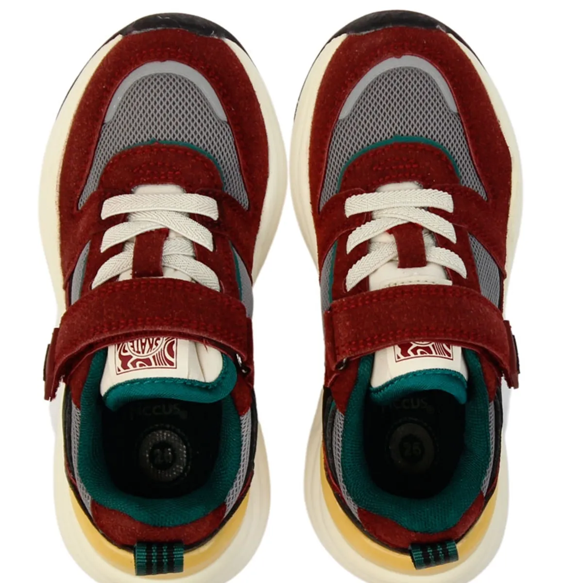 FICCUS - Zapatilla Sport Kids Niño Andante Burdeos