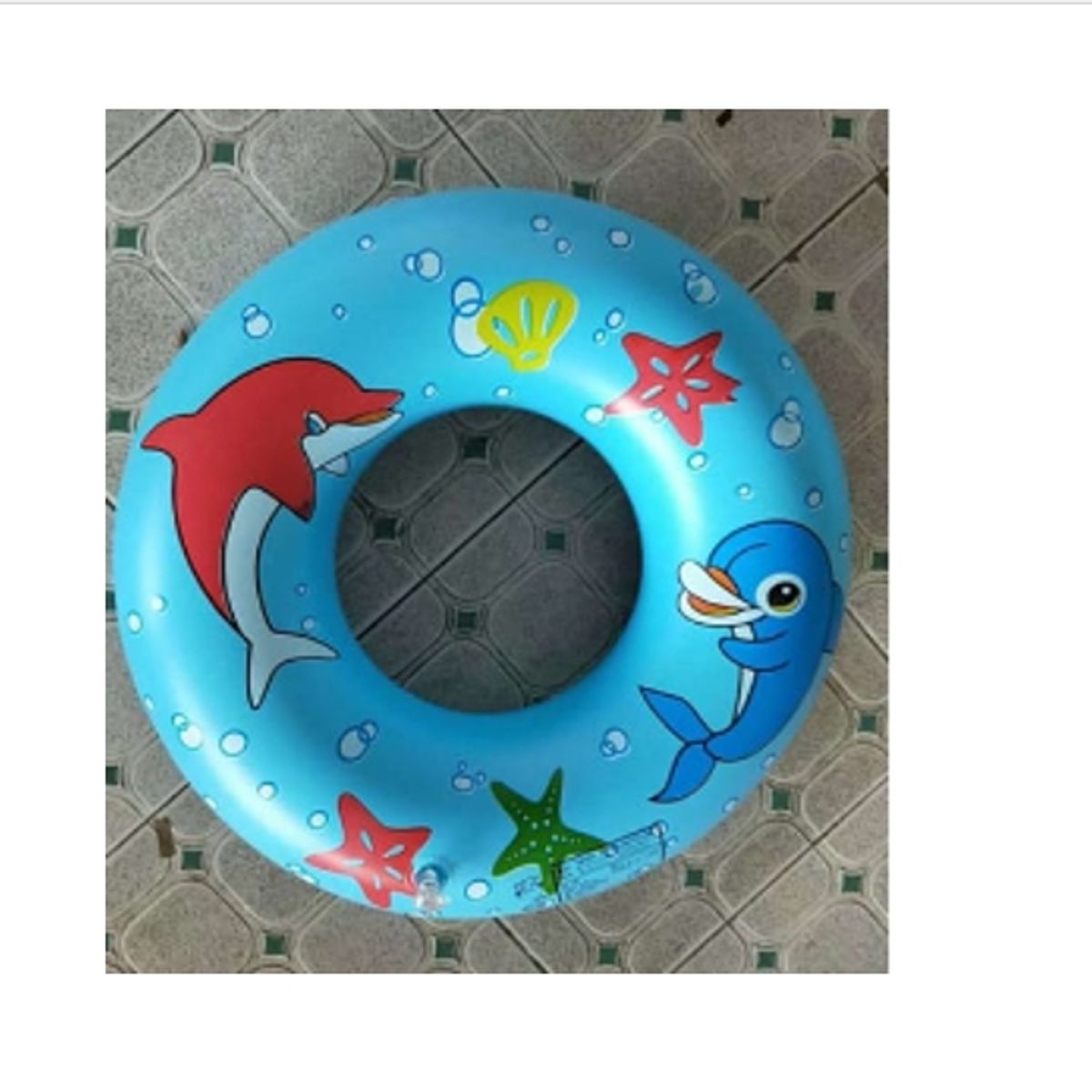 GENERICO - Flotador Inflable Redondo 60 Cm Celeste Niños