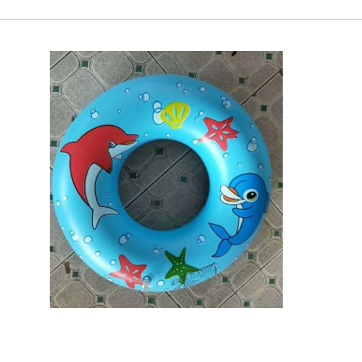 GENERICO - Flotador Inflable Redondo 60 Cm Celeste Niños
