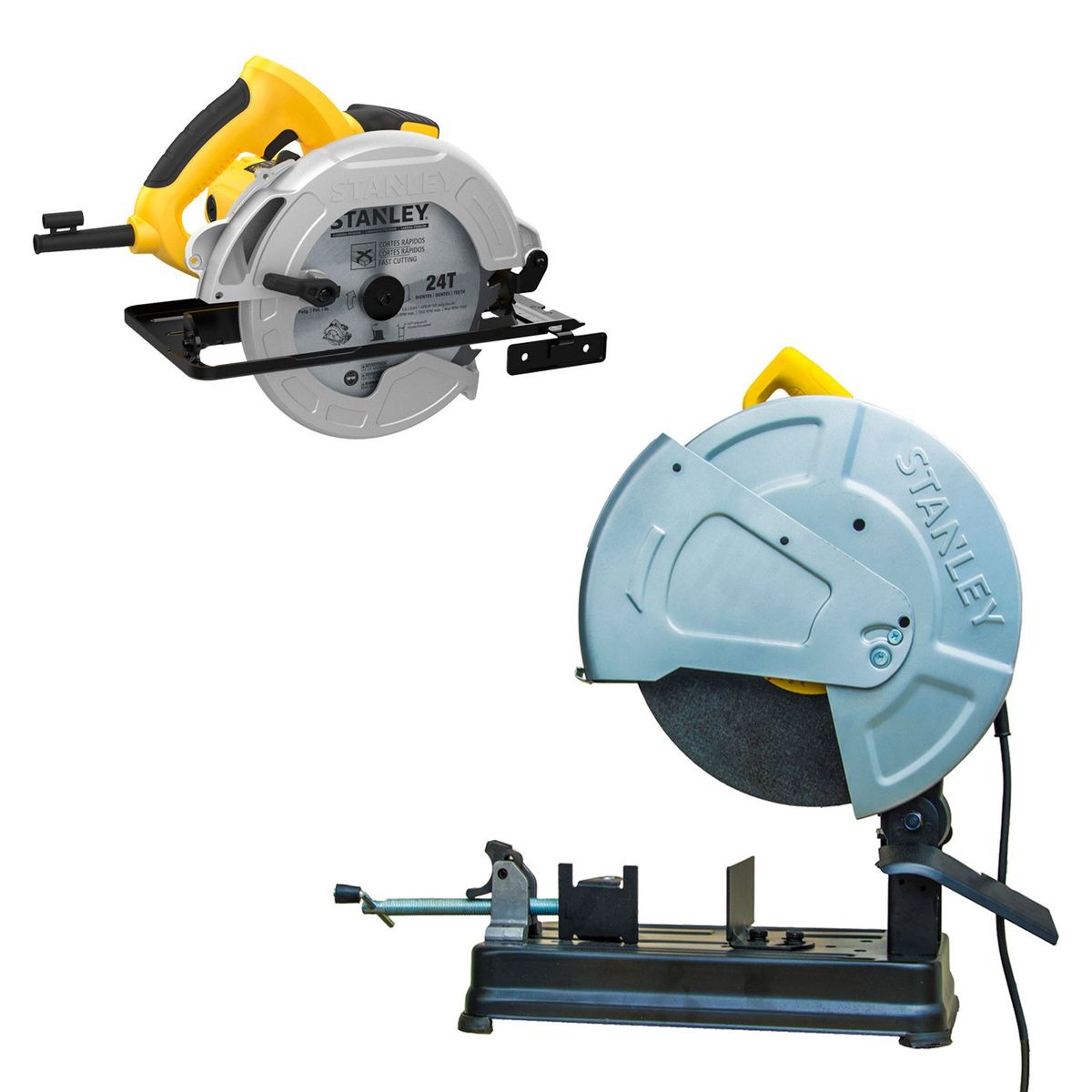 STANLEY - Tronzadora 14 2200W + Sierra Circular 1600W STANLEY SSC22-Sierra