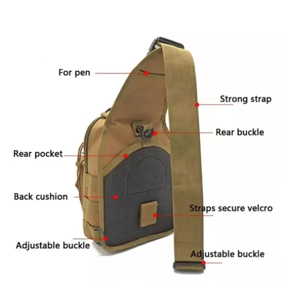 ESHOPANGIE - Bolso De Hombro Cruzado Impermeable Multiuso