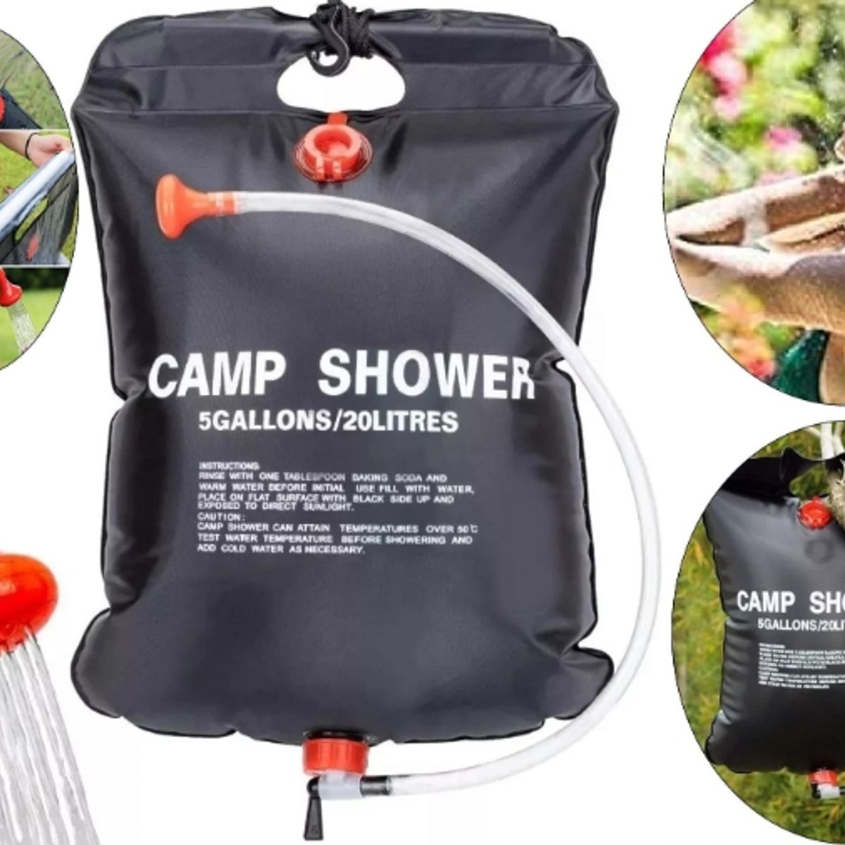 GENERICO - Ducha De Colgar Para Camping / Aire Libre Solar 20