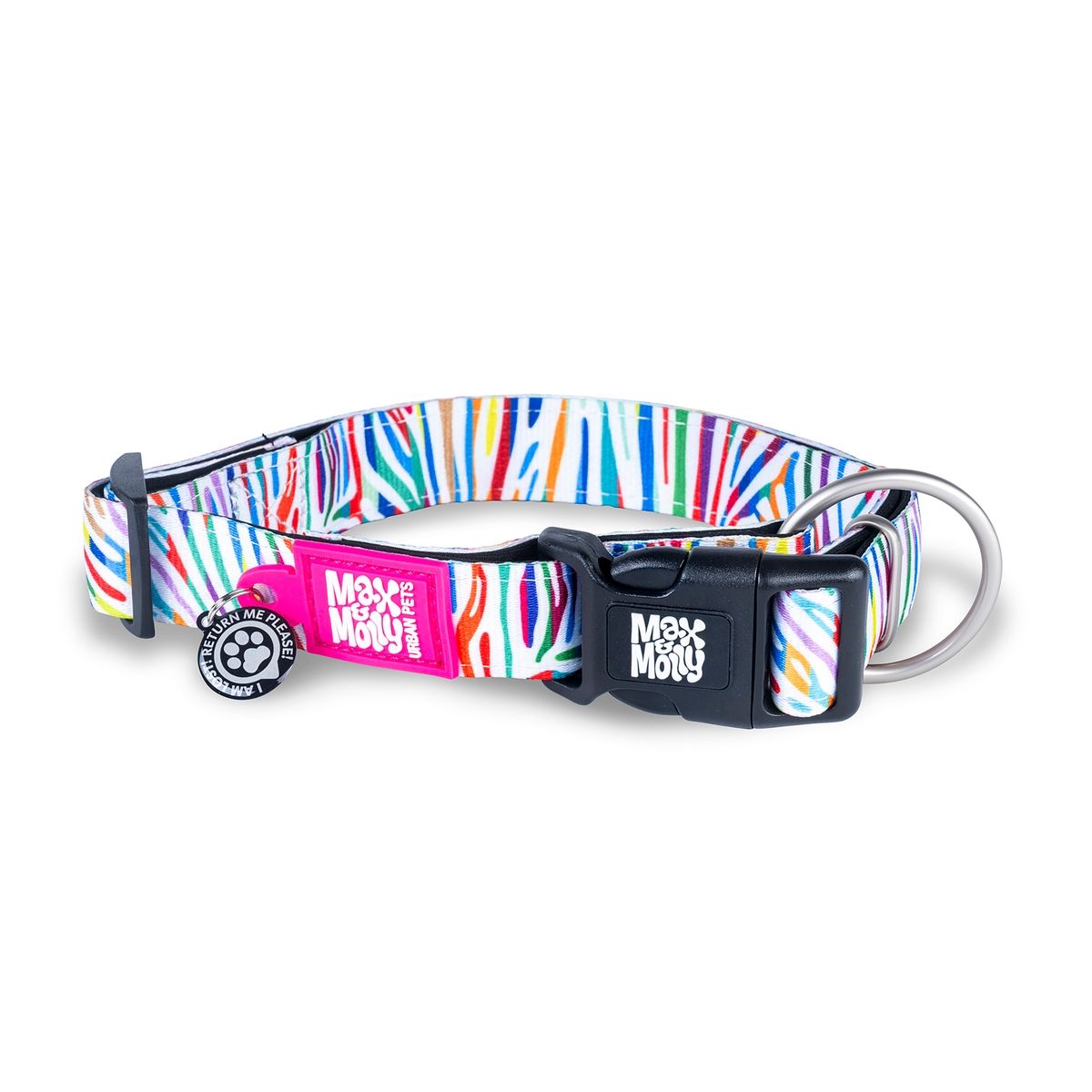 MAX & MOLLY - Collar Perro L Smart Id Magic Zebra 25-40kg Max and Molly