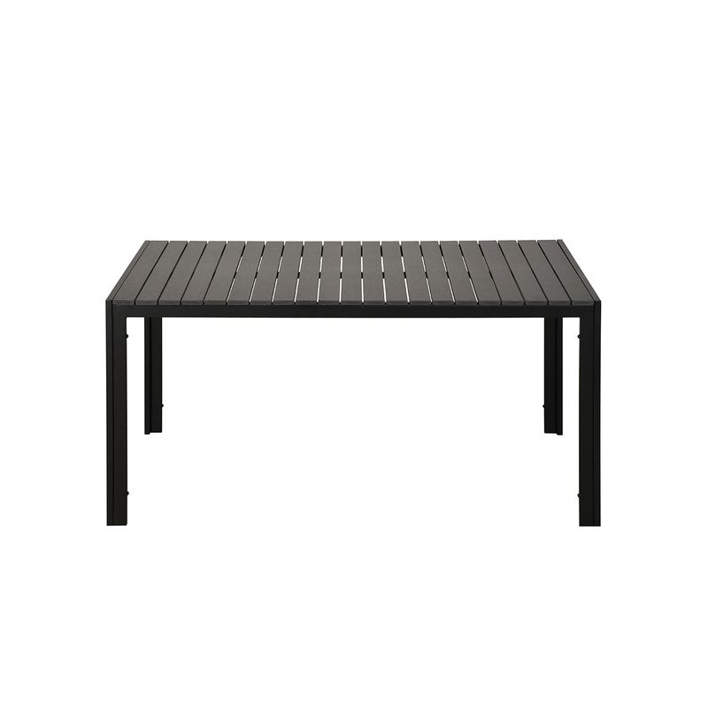 MUEBLES SUR - Mesa Exterior Happy Negra 150cm