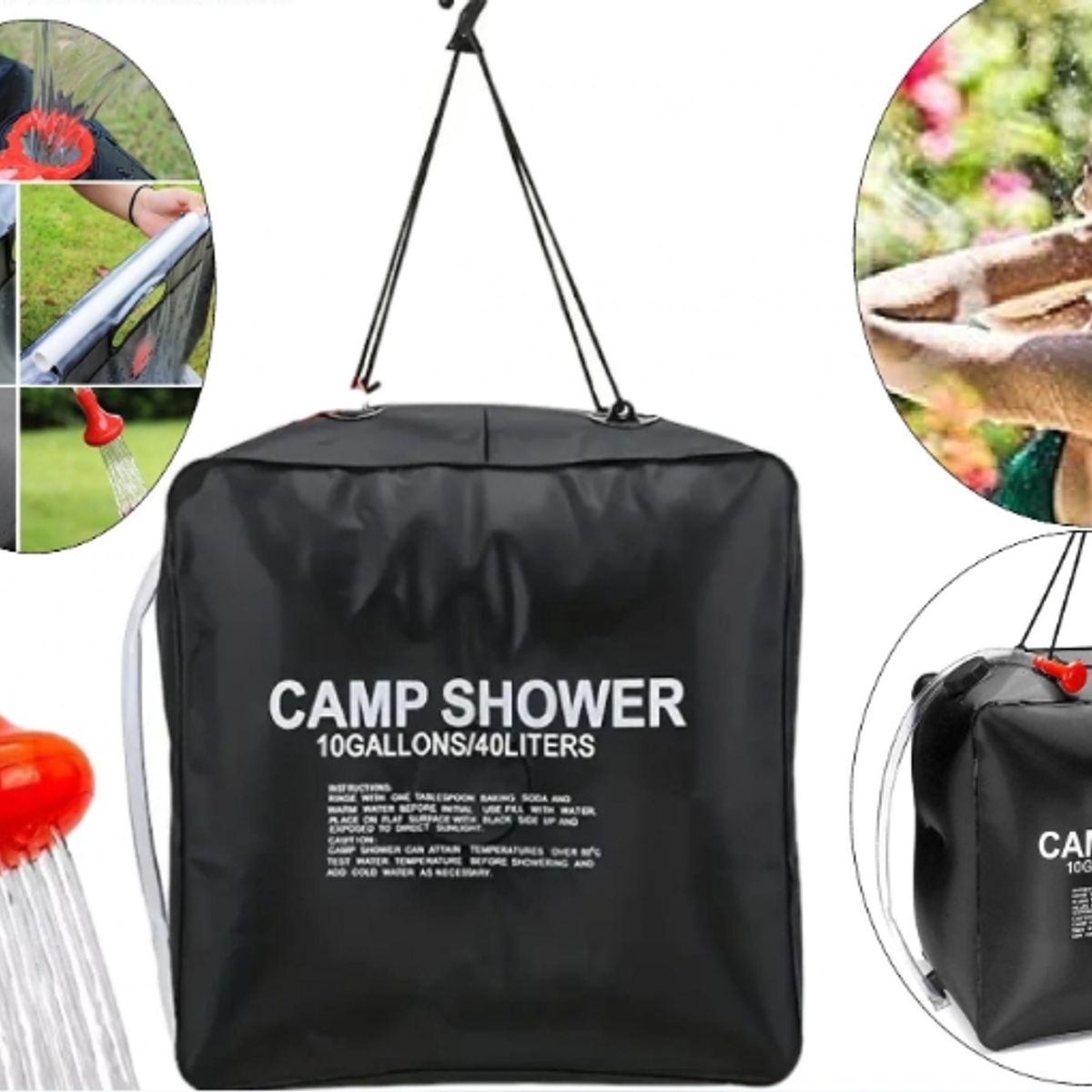 GENERICO - Ducha De Colgar Para Camping / Aire Libre Solar 40 L